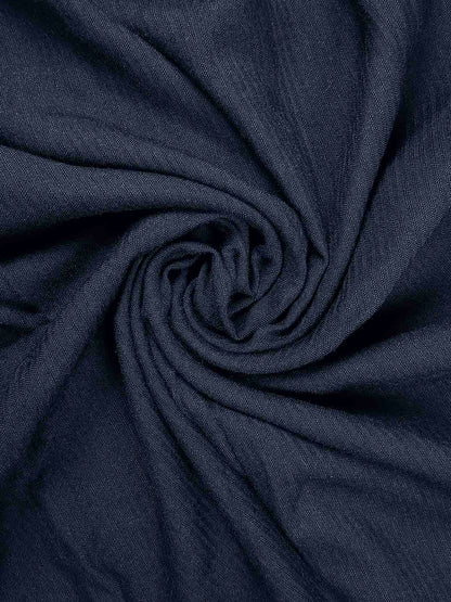 Ladies Gypsy Neck Navy Top