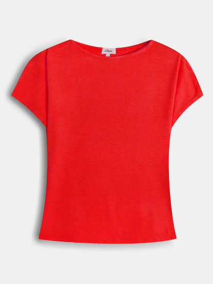 Ladies Red Viscose Top