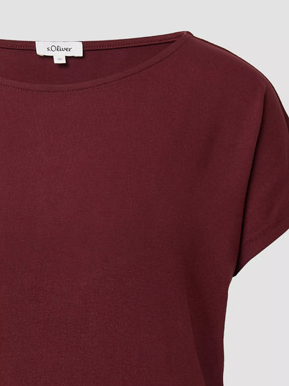 Ladies Maroon Viscose Top