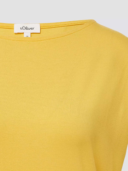 Ladies Yellow Viscose Top