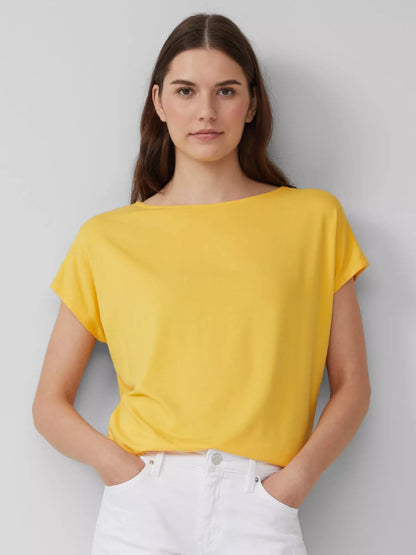 Ladies Yellow Viscose Top