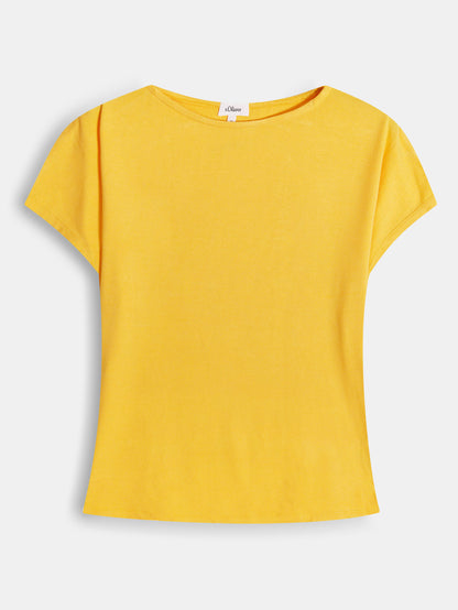 Ladies Yellow Viscose Top