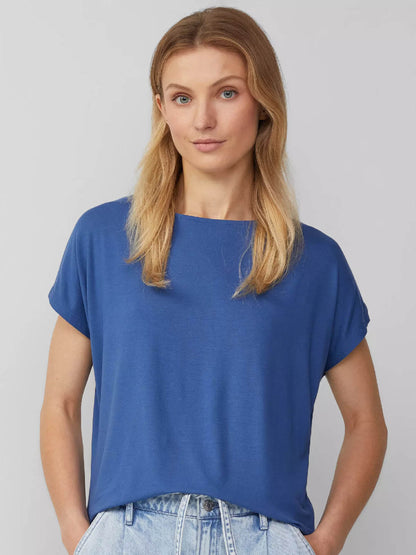 Ladies Blue Viscose Top