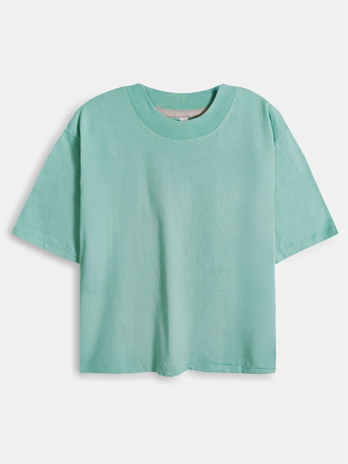 Ladies Boxy Fit Teal T-Shirt