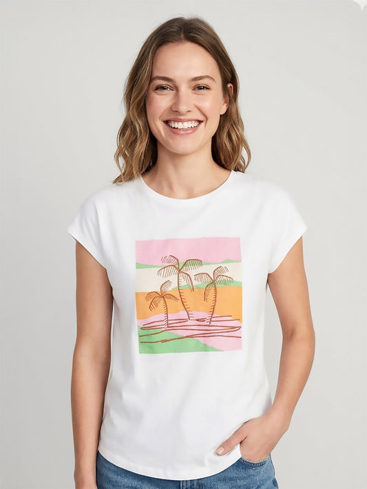 Ladies Magyar Sleeve Embroidery Top