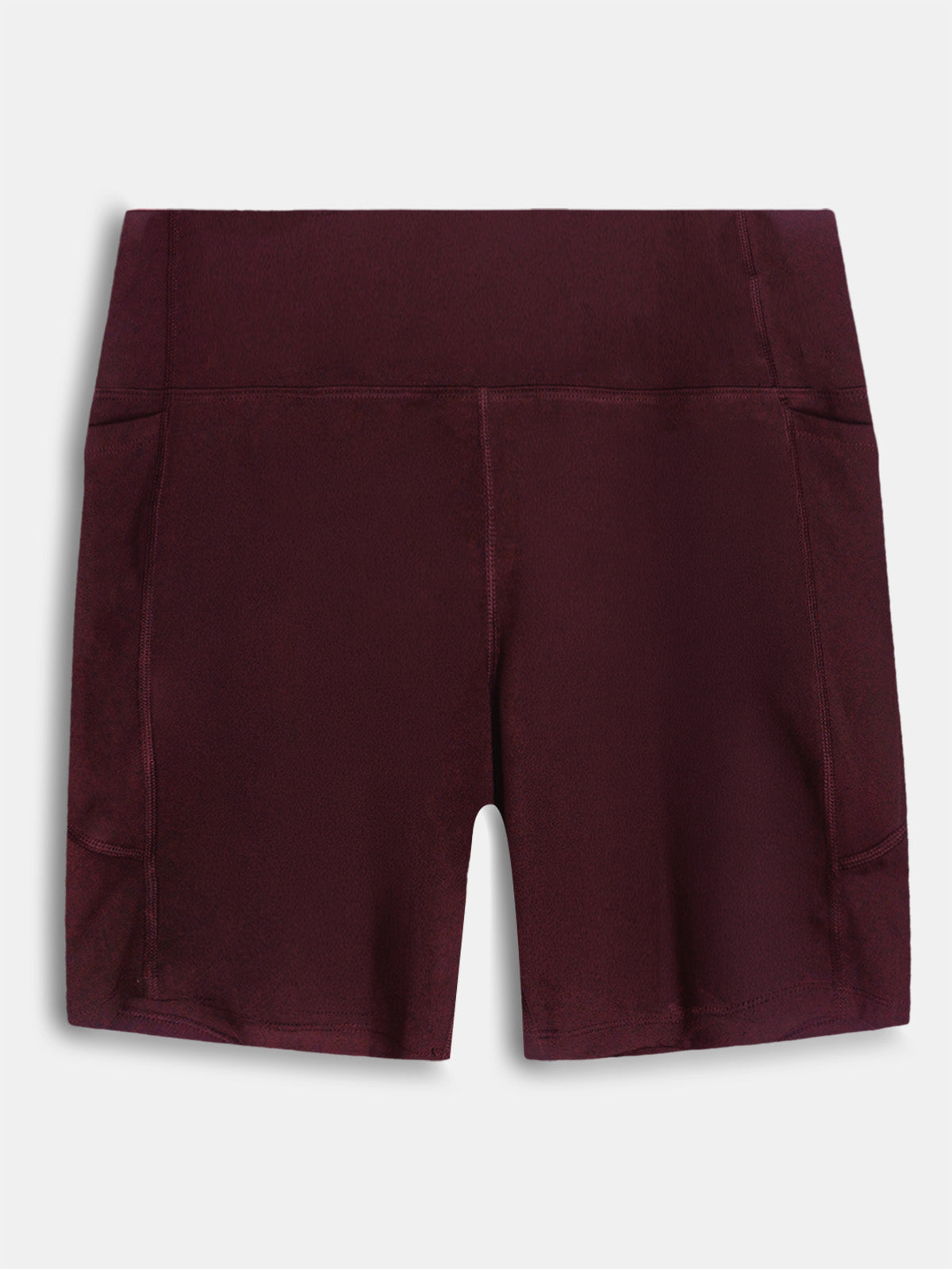 Ladies Maroon Active Wear Shorts