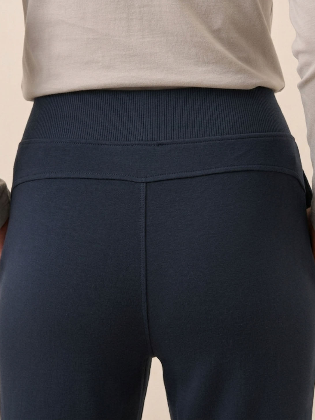 Ladies Organic Cotton Navy Jogger