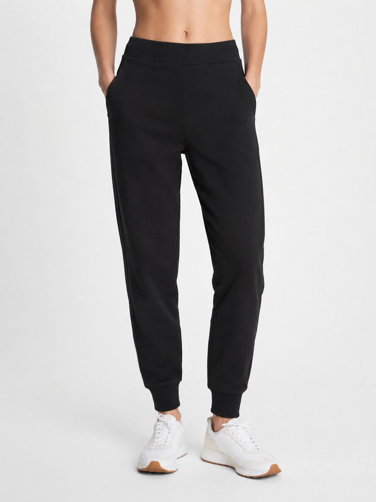 Ladies Organic Cotton Black Jogger