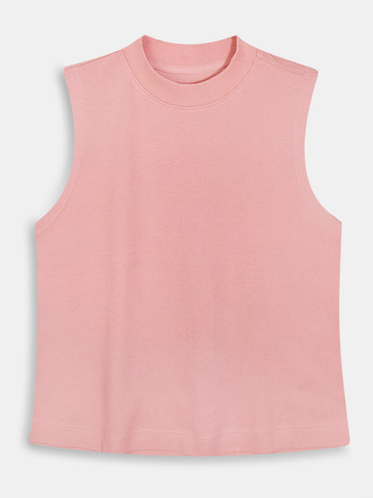Ladies Sleeveless Peach Top