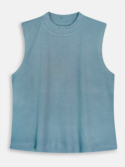 Ladies Sleeveless Teal Top