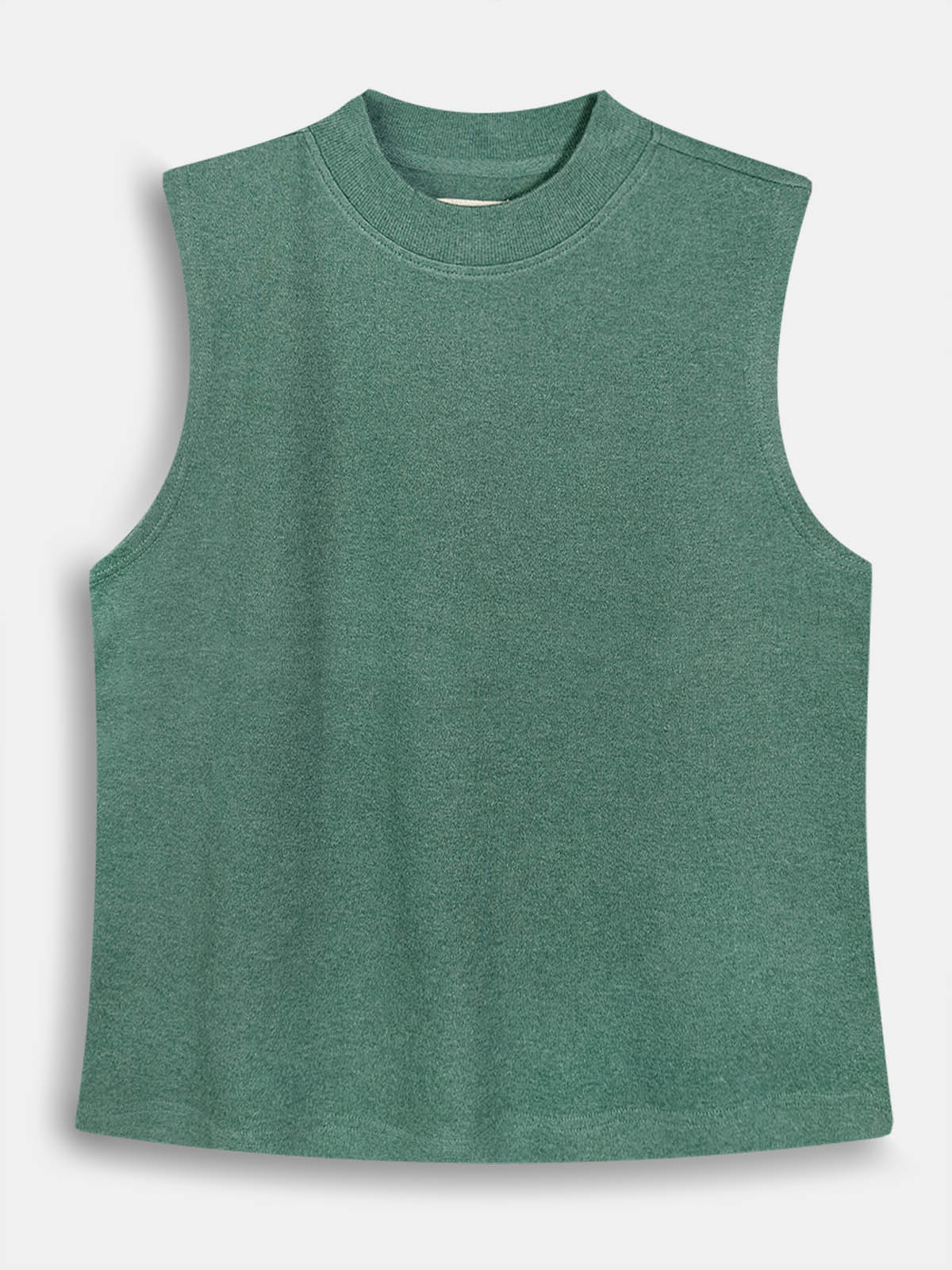 Ladies Sleeveless Green Top