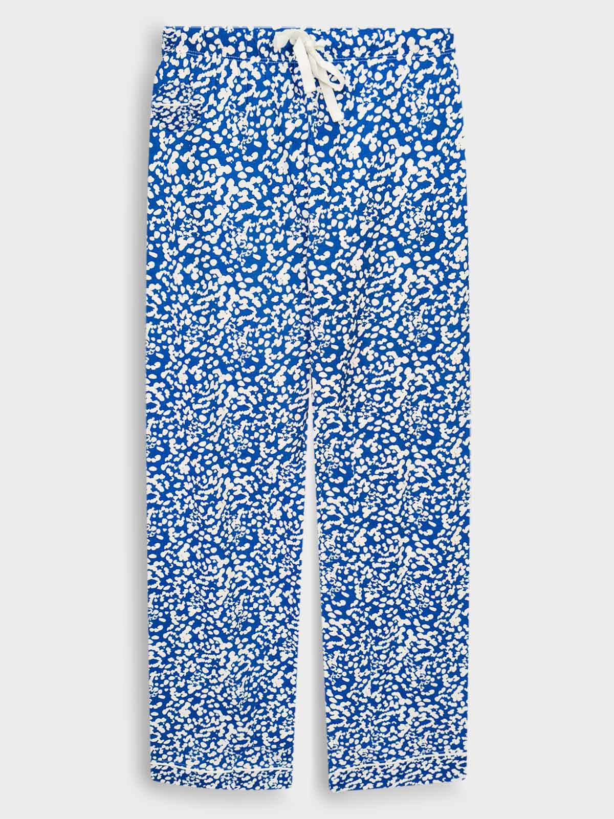 Ladies Sleepwear Pyjama Set Blue AOP