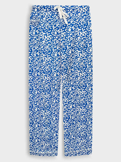 Ladies Sleepwear Pyjama Set Blue AOP