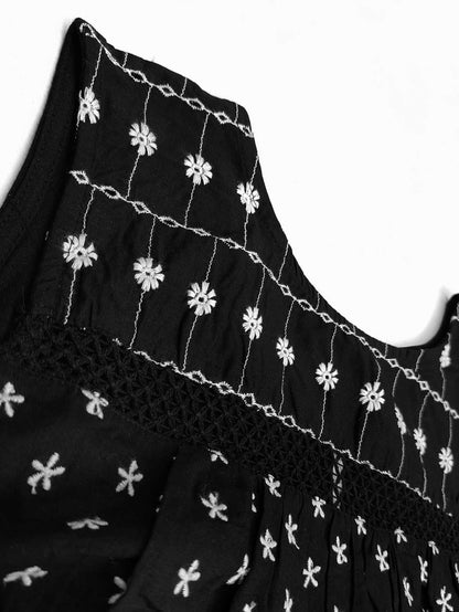 Ladies Sleeveless Printed Dress