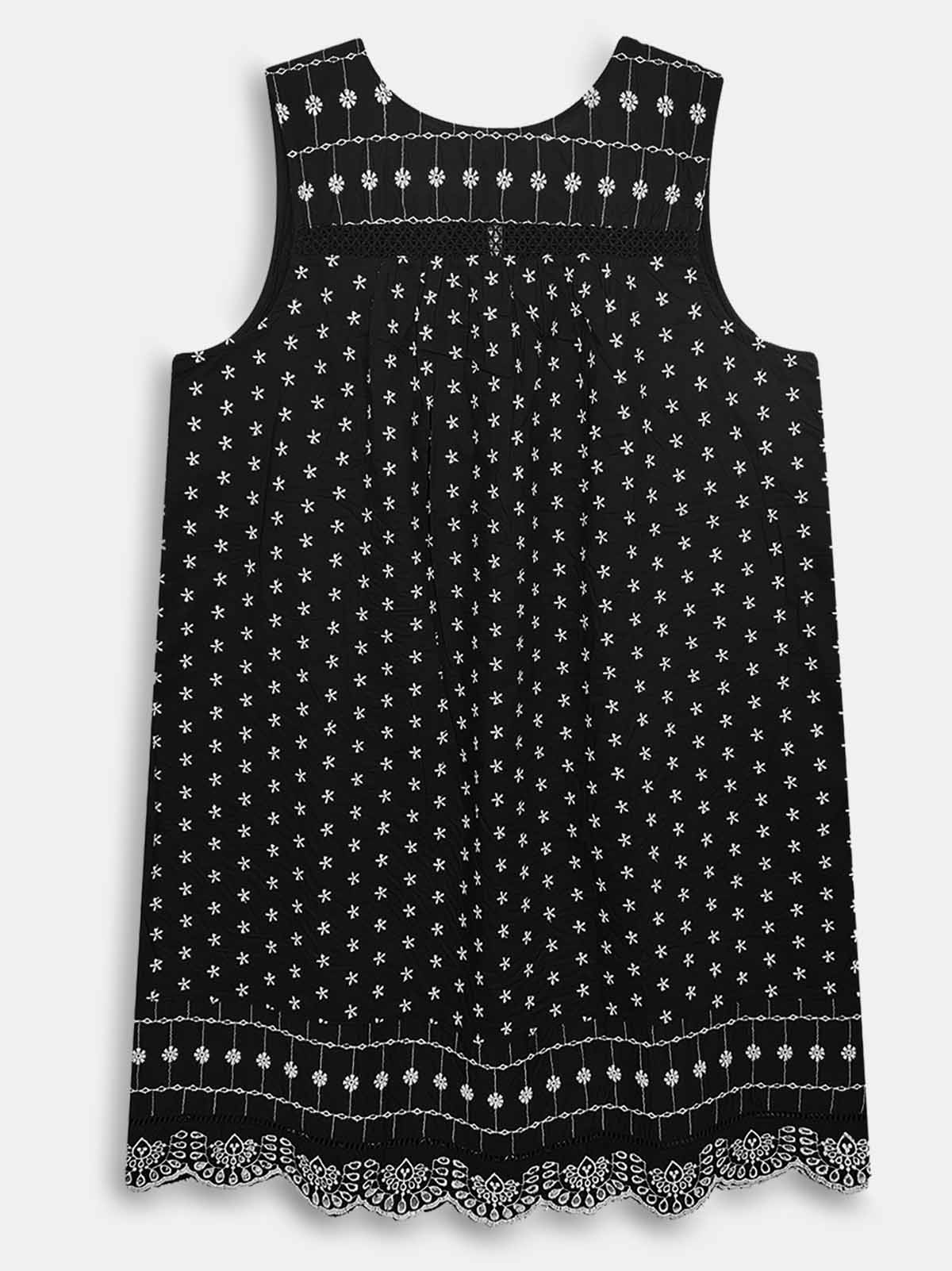 Ladies Sleeveless Printed Dress