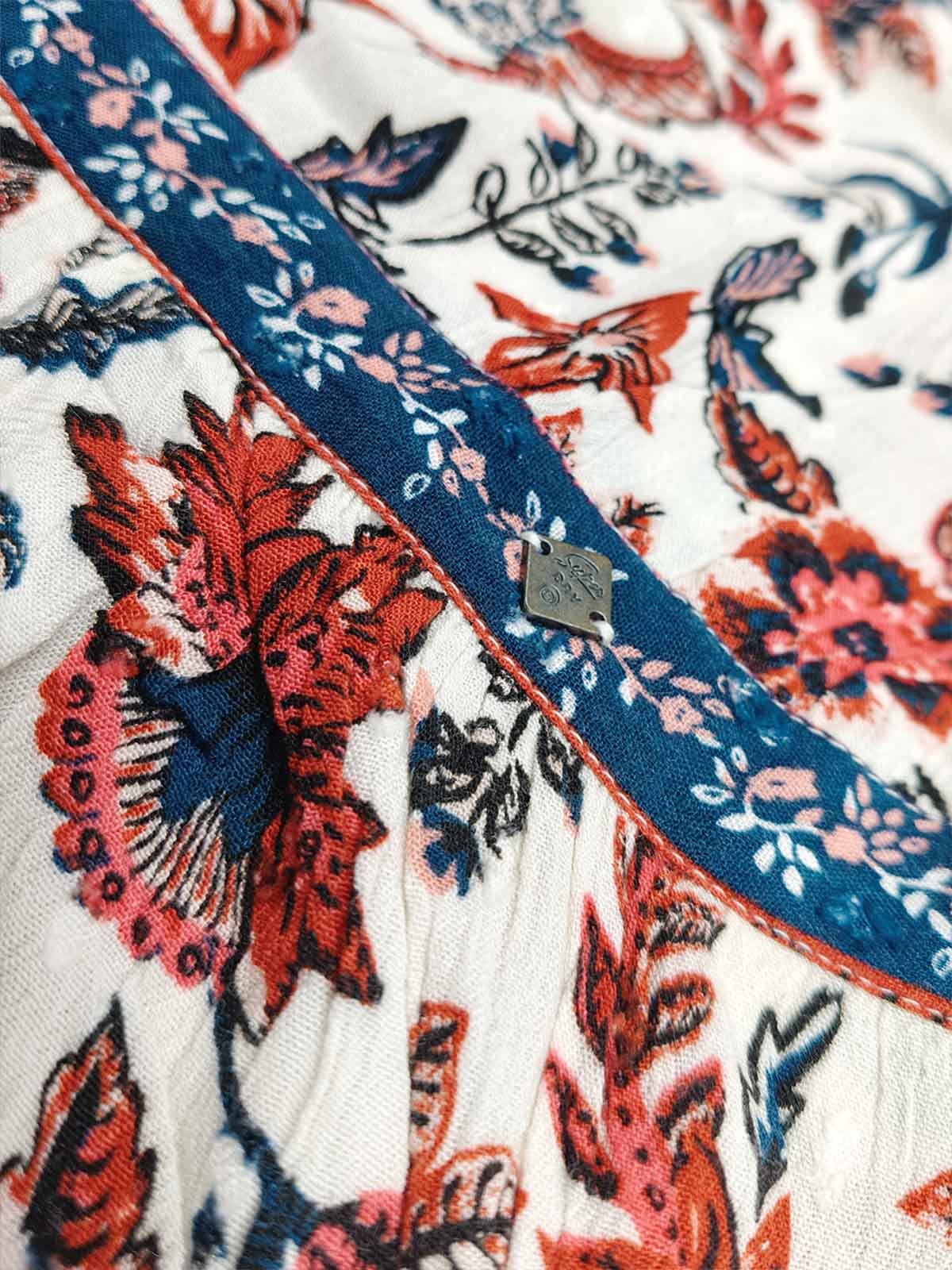 Ladies Viscose Printed Dungaree