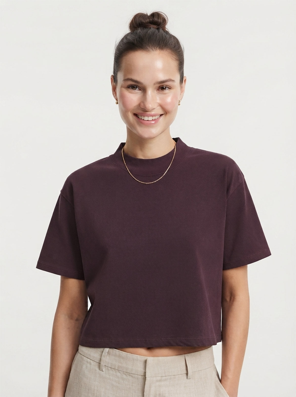 Ladies Viscose Crop Top