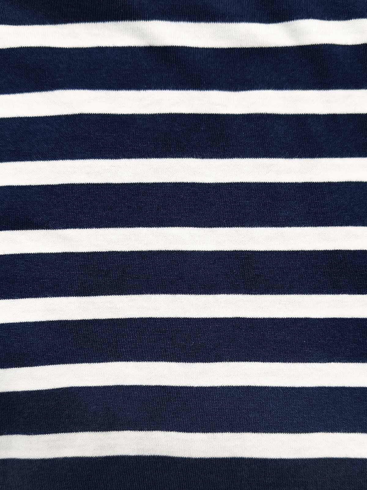 Ladies Navy Striped Pyjama Set