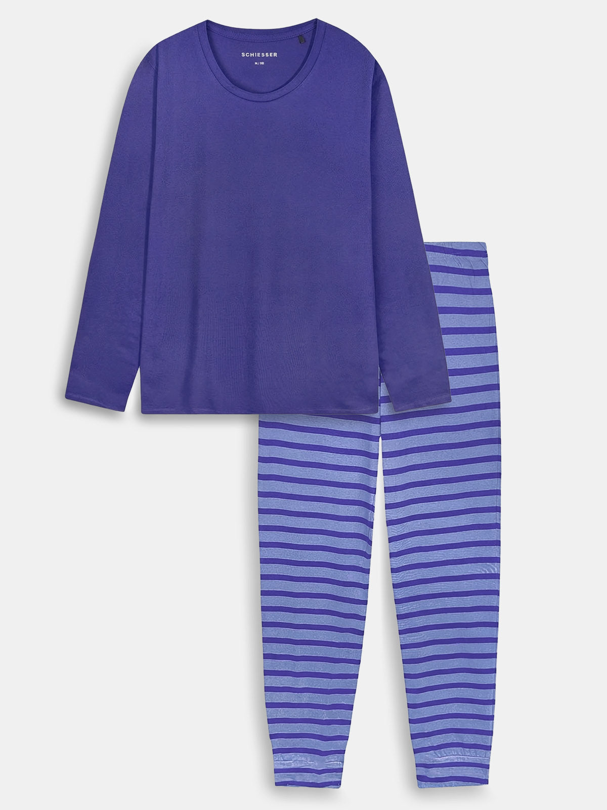 Ladies Blue Stripped Pyjama Set