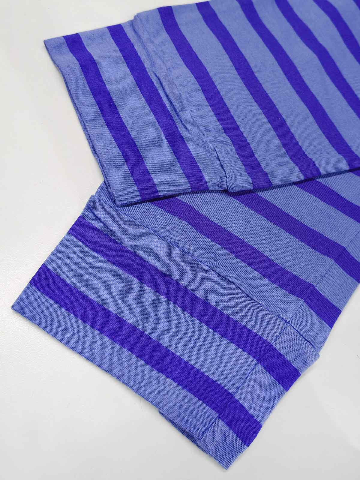 Ladies Blue Stripped Pyjama Set
