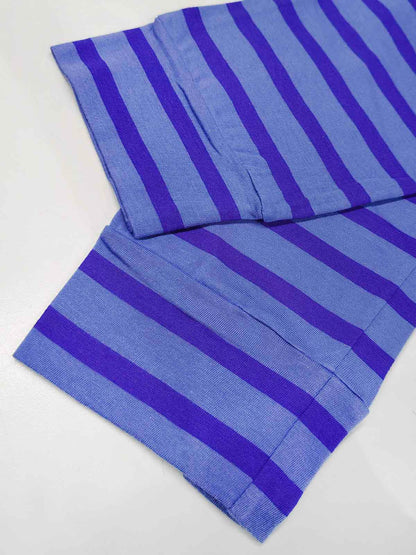 Ladies Blue Stripped Pyjama Set