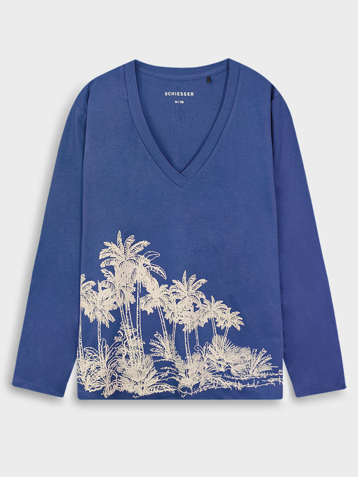 Ladies Printed Blue Pyjama Set