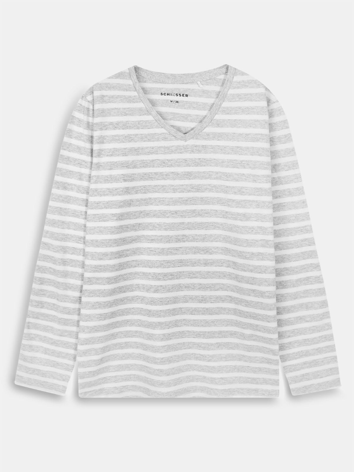Ladies Striped Grey Pyjama Set