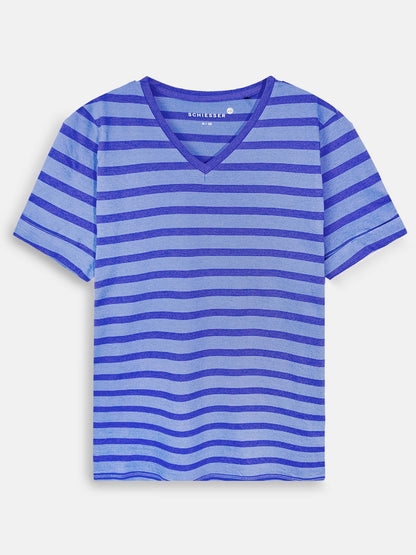 Ladies Striped Capri Pyjama Set