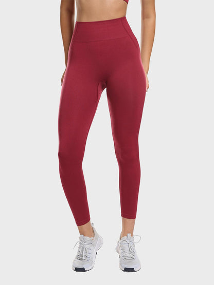 Ladies Active Wear Burgundy Leggings