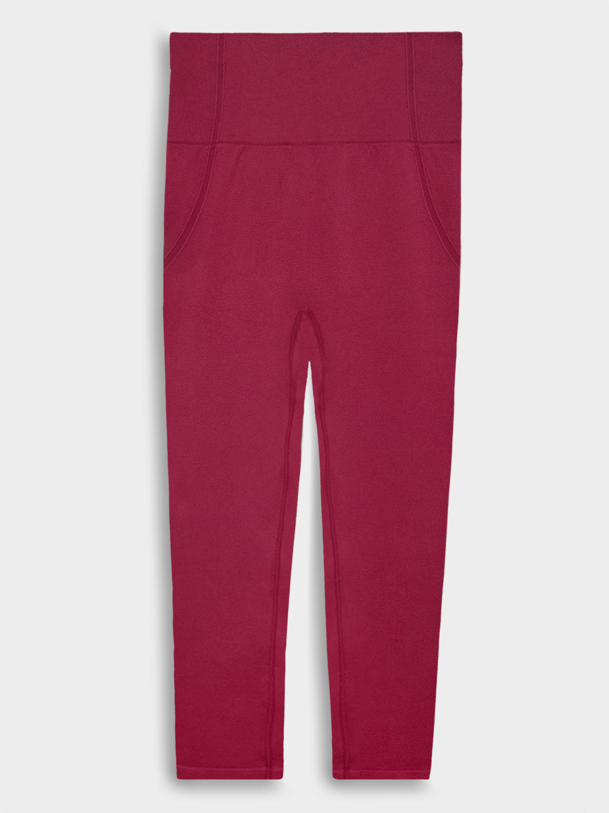 Ladies Active Wear Burgundy Leggings