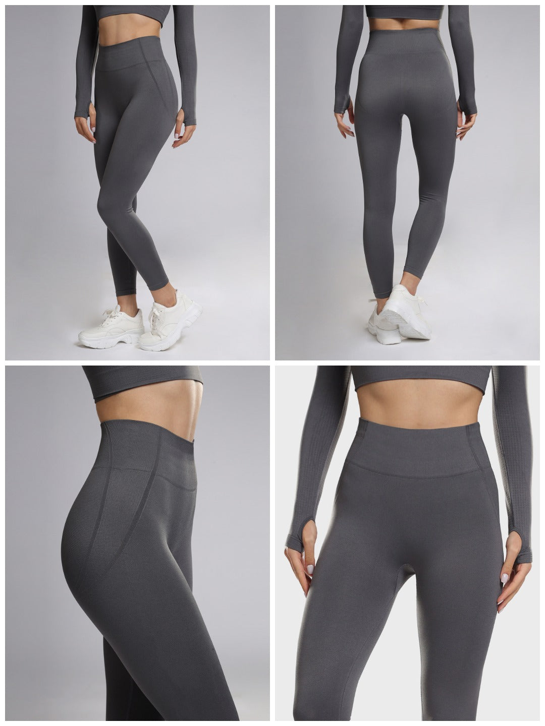 Ladies Active Wear Grey Leggings