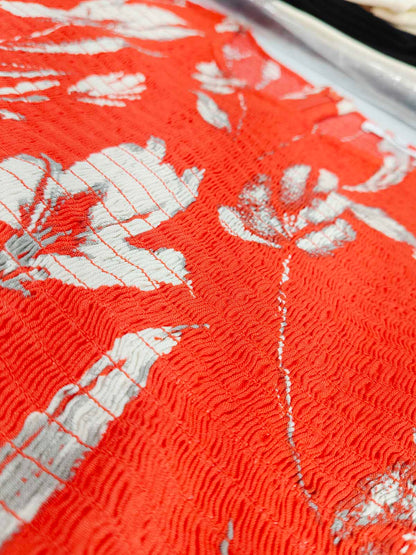 Ladies Orange AOP Dungaree