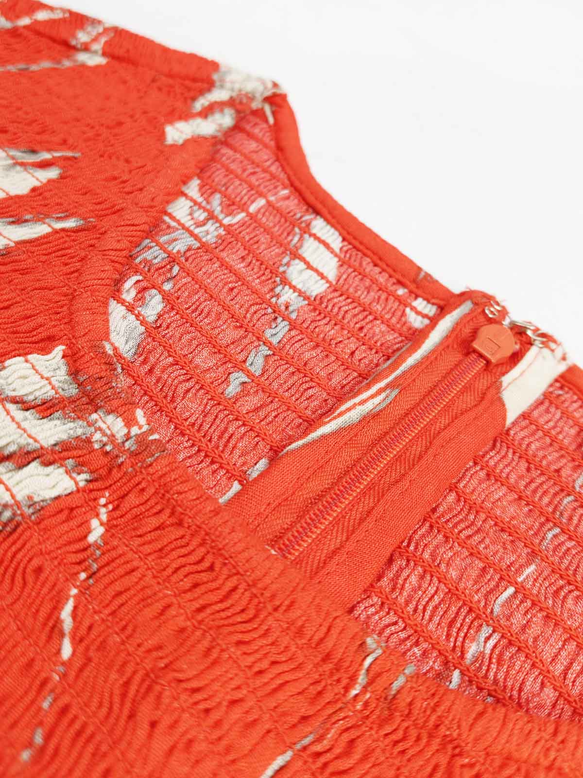 Ladies Orange AOP Dungaree