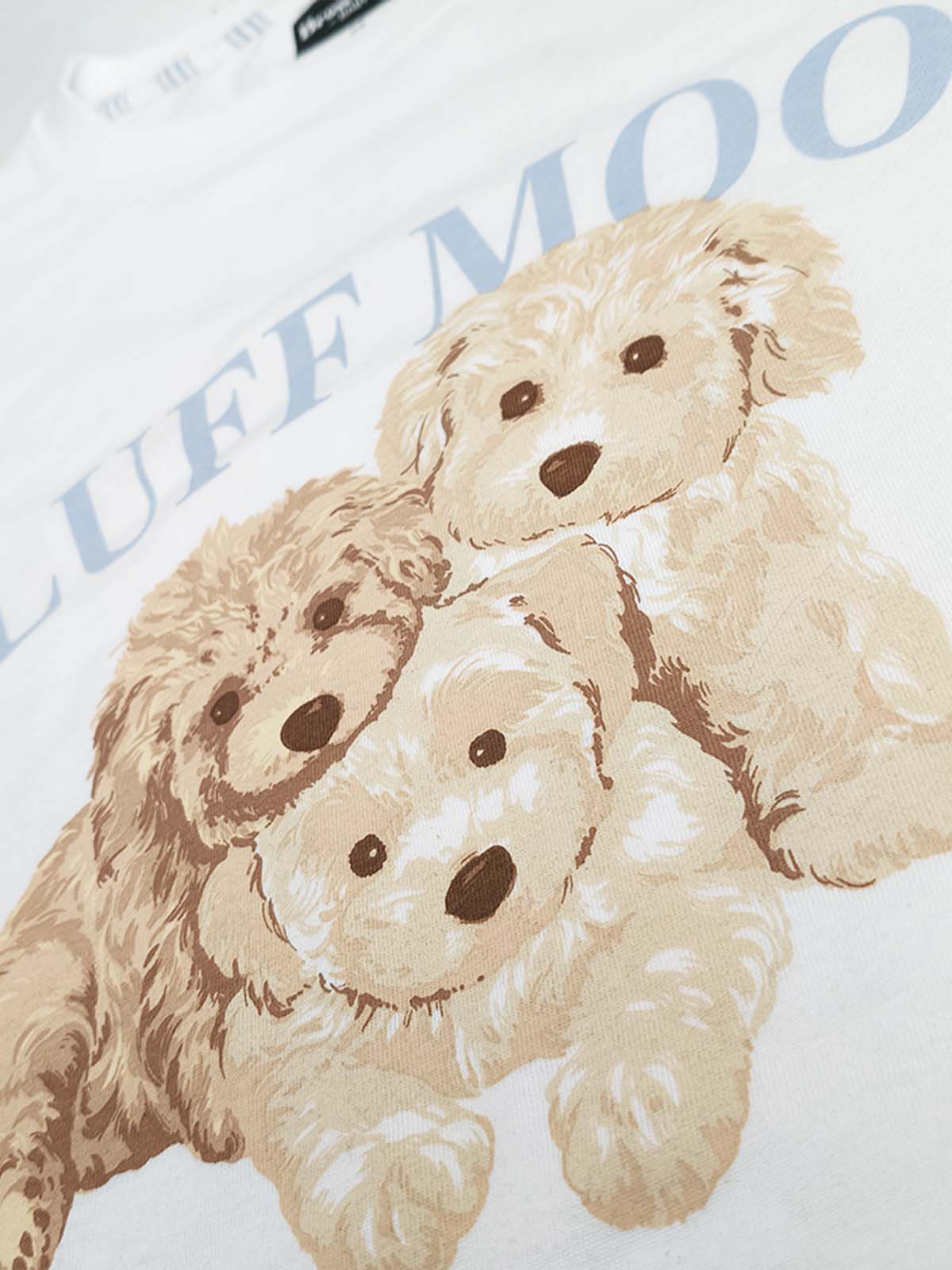 Ladies Puppy Printed Shorty Set