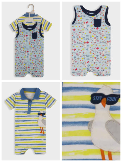 Baby Boys 2 Pc Playsuit Set