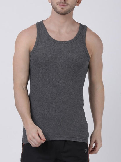 Mens 5 Pack Ribbed Tanks