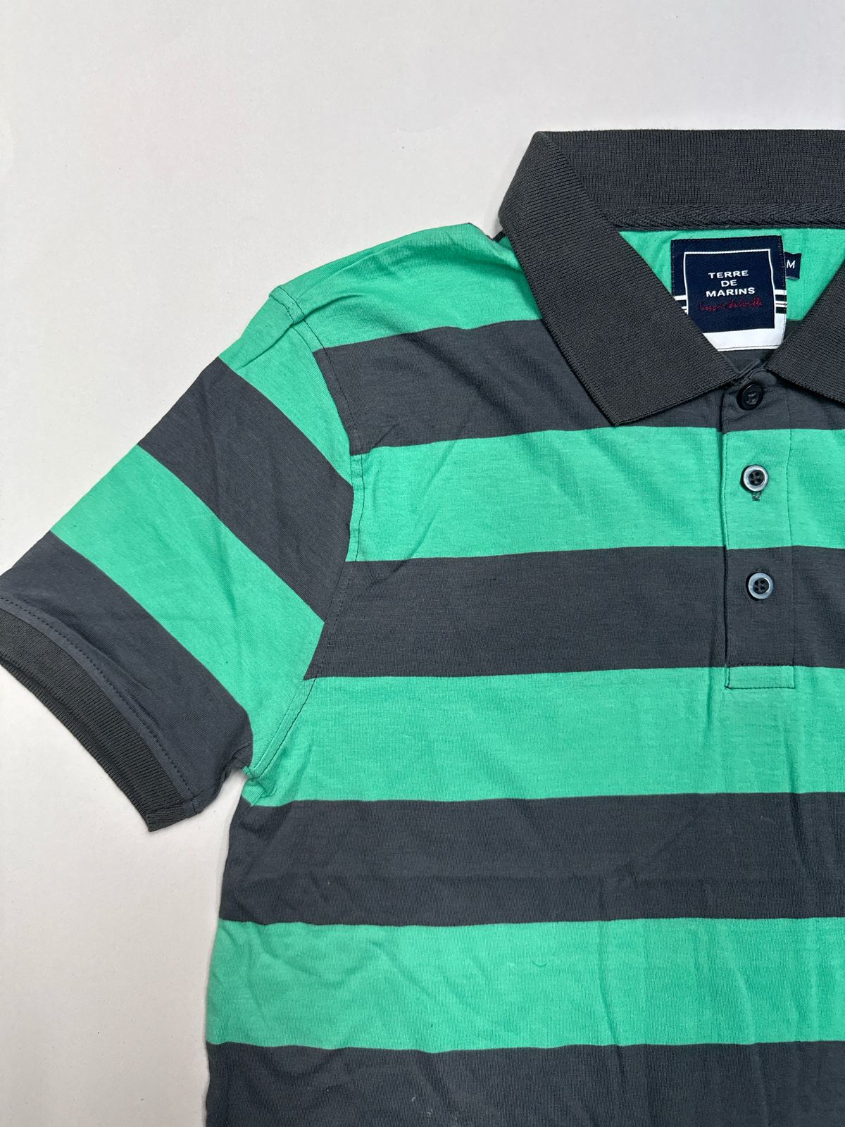Mens Rugby Striped Polo