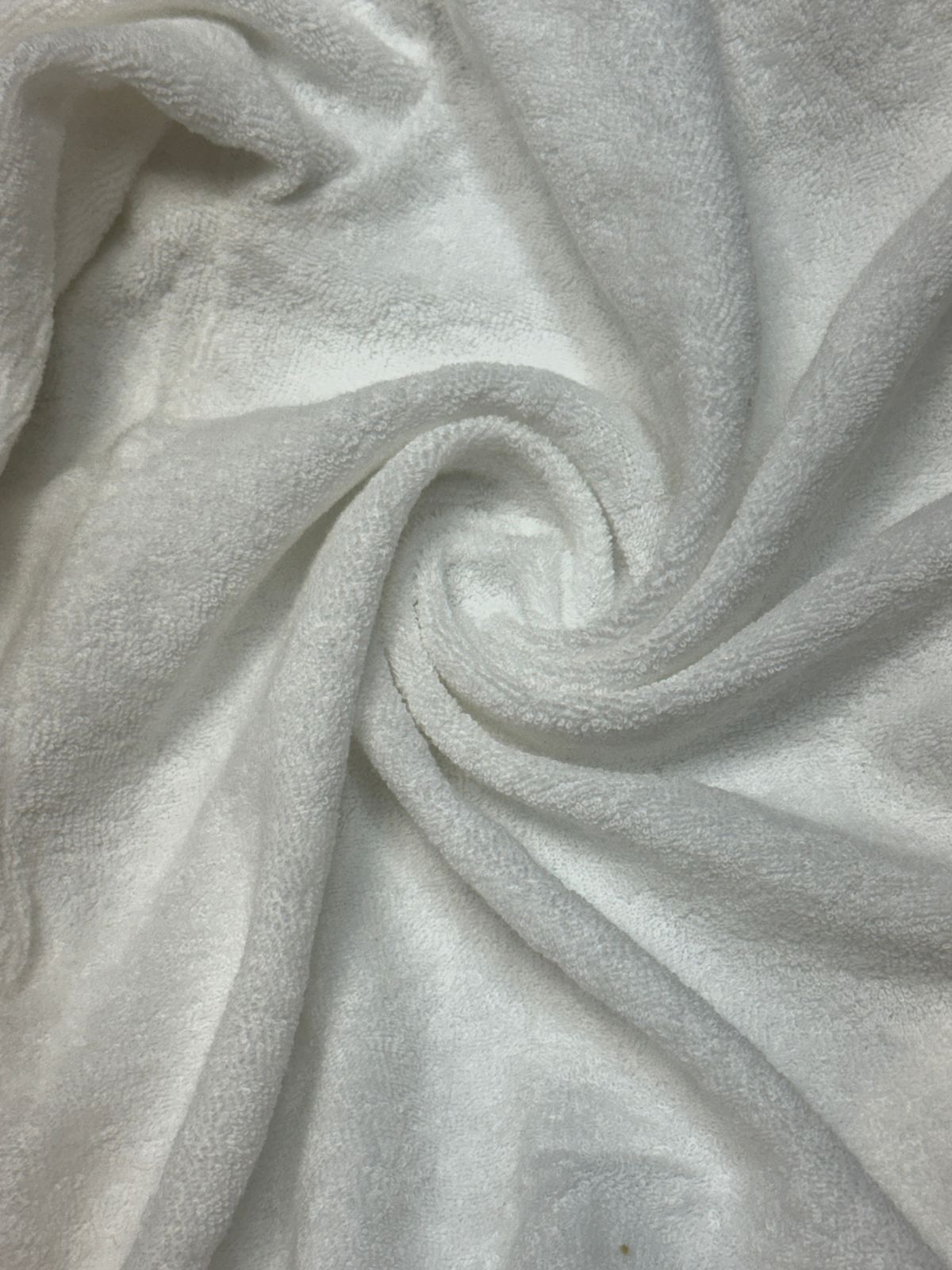 Baby Terry Sleepsuits White