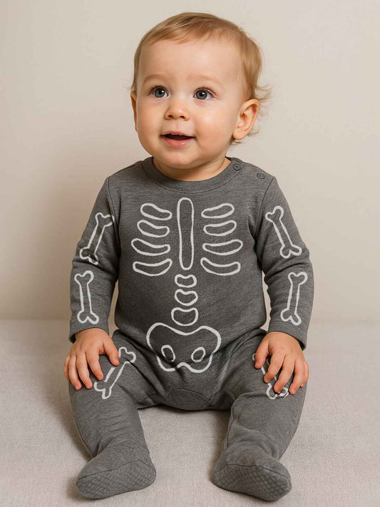 Baby Skeleton Printed Sleepsuits