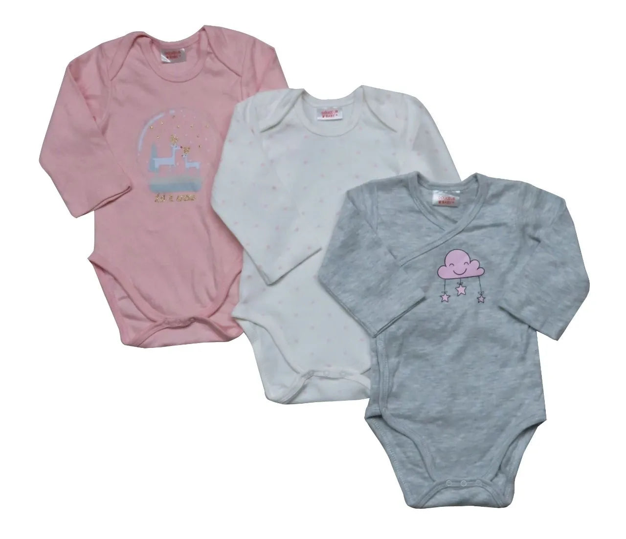 Baby 3 Pack L/S Bodysuits