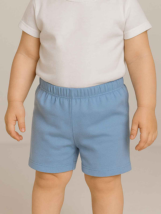 Baby Girls Knit Shorts With Frill Trims