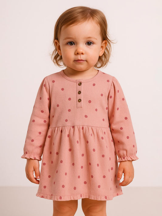 Baby Girls Printed Long Sleeve Dress