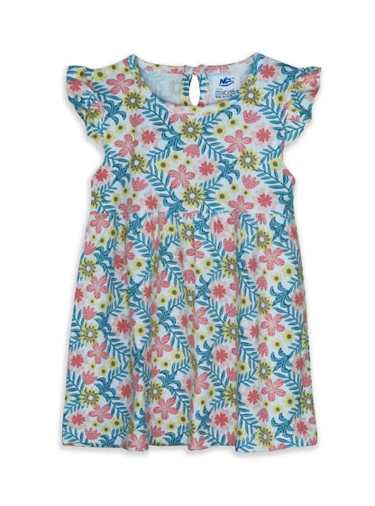 Baby Girls White Floral Knit Dress