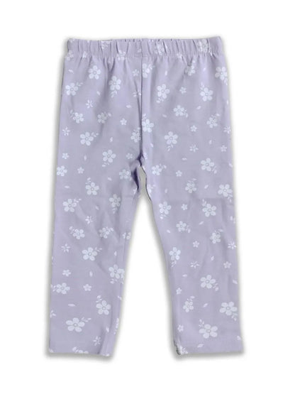Baby Girls Stretch Lilac AOP Legging