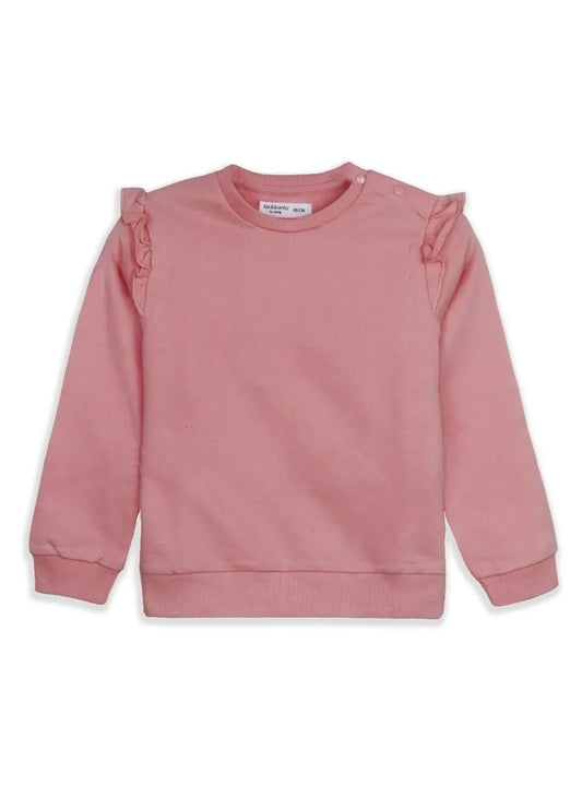 Baby Girls Pink Pullover Sweatshirt