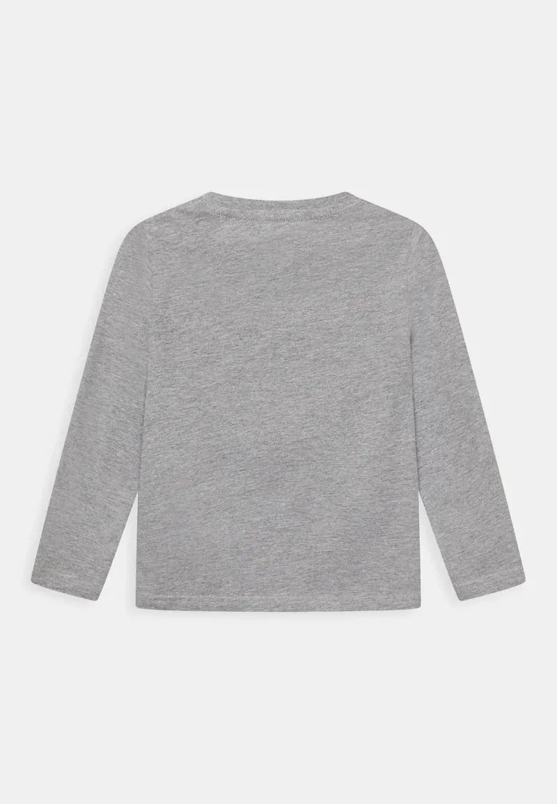 Boys Long Sleeve T Shirt Grey Melange