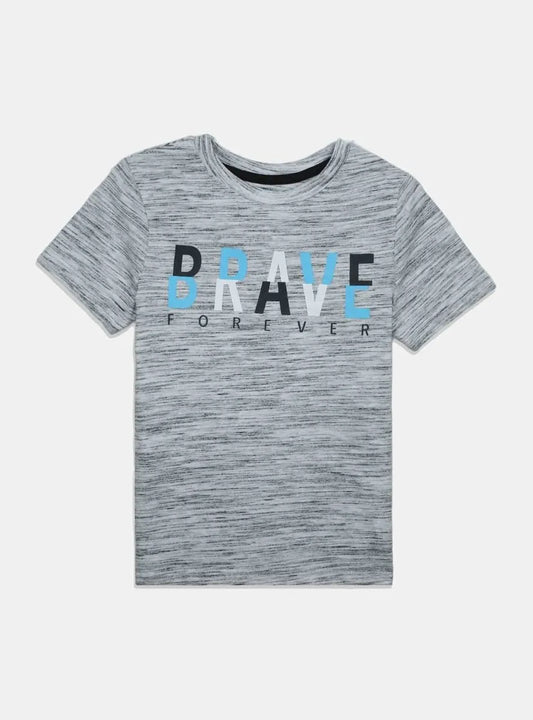 Boys Grey Slub T Shirts