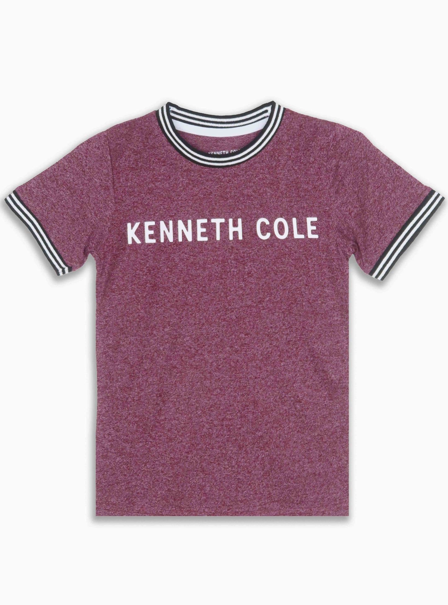 Boys Maroon Melange T Shirt