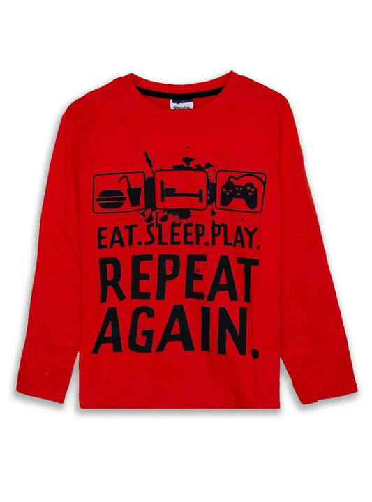 Boys Long Sleeve Printed T Shirt