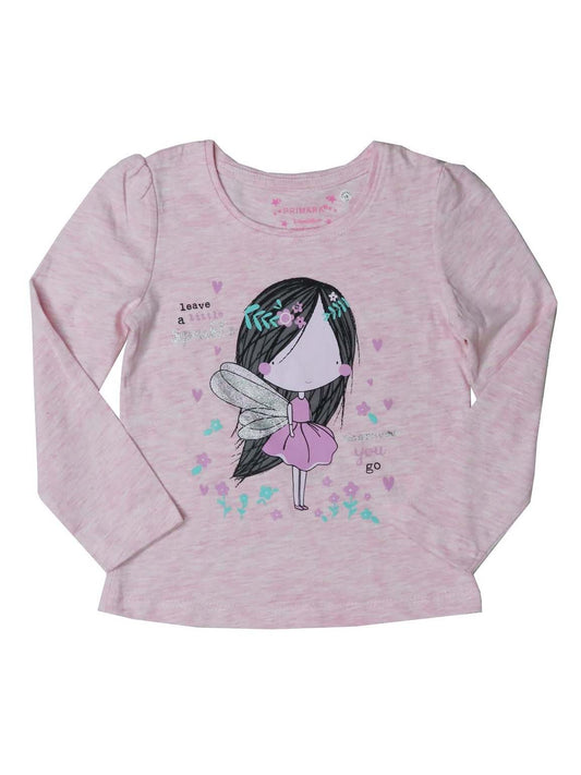 Girls Glitter Printed T Shirt